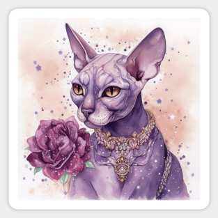 Sphynx Illustration Sticker